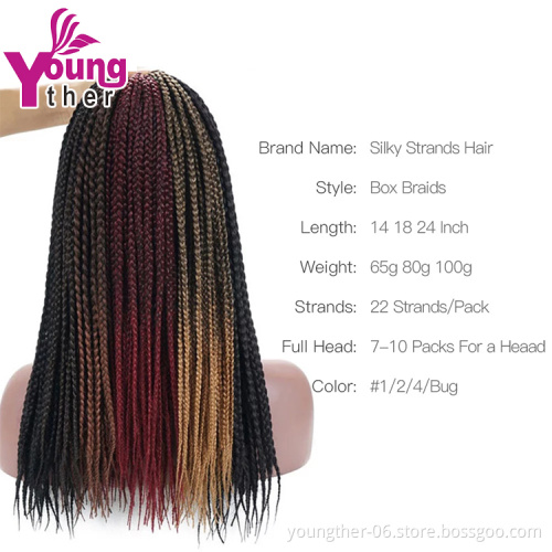 Private Zizi Box Braids Micro Cheap Synthetic Braiding hair Curly Zizi Box Crochet Braid Hair Extensions